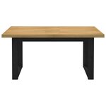 vidaXL Table à manger NOAIN pieds en forme de U 160x90x75cm massif pin