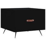 vidaXL Table basse Noir 50x50x40 cm Bois d'ingénierie