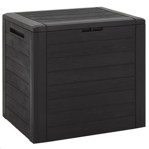vidaXL Boîte de stockage de jardin Marron 58 5x46x55 cm Polypropylène
