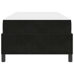 vidaXL Cadre de lit avec matelas Noir 80 x 200 cm tissu