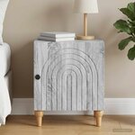 vidaXL Cabinet de chevet Sonoma gris 43 x 34 5 x 50 cm