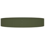 vidaXL Jardinières vert olive Métal Grand Jardinières Ronde