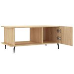 vidaXL Table basse chêne sonoma 90x50x40 cm bois d'ingénierie