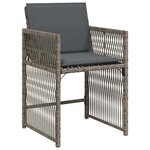 vidaXL Ensemble de salle à manger pour jardin 5 Pièces Gris polyrotin
