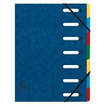 Trieur Harmonika® À Fenêtres Avec Élastiques Véritable Carte Lustrée 7 Compartiments - Couleurs Assorties - Exacompta