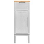 vidaXL Armoire de salle de bain avec porte FLORO Blanc 35 x 30 x 90 cm