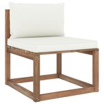 vidaXL Salon palette de jardin 6 Pièces et coussins Bois de pin imprégné