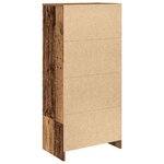 vidaXL Armoire avec tiroir vieux bois 55 5x34x119 5 cm bois ingénierie