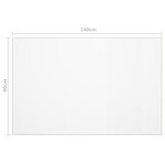 vidaXL Protecteur de table transparent 140x90 cm 1 6 mm PVC