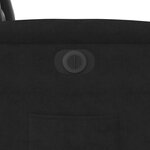 vidaXL Fauteuil inclinable électrique noir tissu microfibre