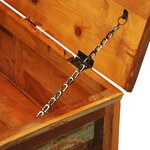 vidaXL Table basse avec espace de rangement vintage Bois recyclé