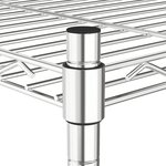 vidaXL Étagère de rangement 5 niveaux 90x35x180 cm Chrome 250 kg