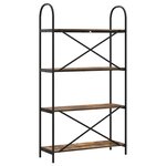 vidaXL Étagère Chêne fumé 80 x 30 x 146 cm Bois d'ingénierie