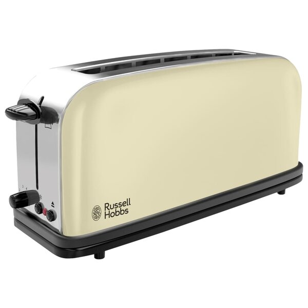 Russell hobbs grille-pain à fente longue colours plus crème 1000 w