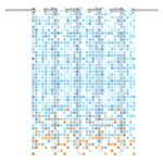EISL Rideau de douche avec mosaïque bleu-orange 200x180x0 2 cm
