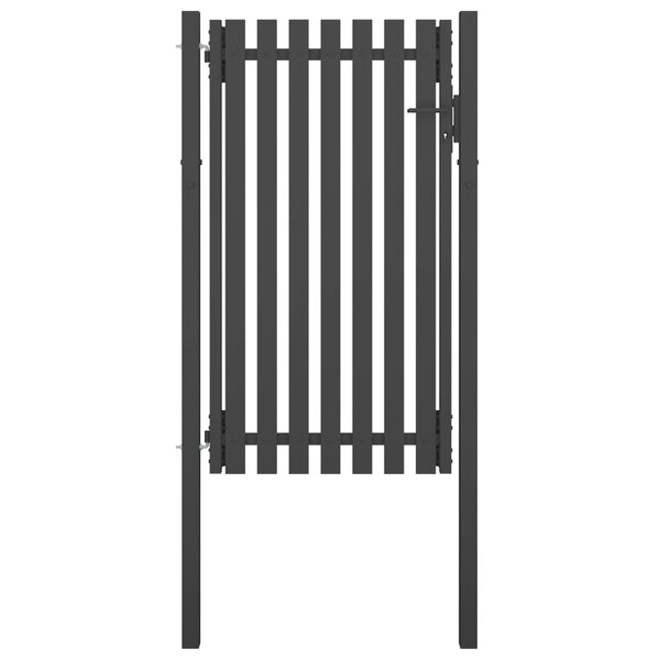 vidaXL Portail de clôture de jardin Acier 1x2 25 m Anthracite