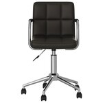 Chaise fauteuil siège de bureau informatique étude pivotante similicuir noir 02_0024054