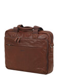 Sacoche ordinateur Classic en cuir - KATANA - 15 pouces - 2 compartiment - L37.0 x H32.0 x P10.0 cm - 21166-Marron