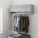vidaXL Garde-robe gris béton 100x32 5x35 cm bois d'ingénierie