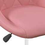 vidaXL Chaises à dîner pivotantes 4 Pièces Rose Velours