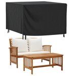 vidaXL Housse de salon de jardin noir 135x135x90 cm imperméable 420D