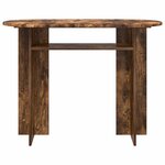 vidaXL Table console Chêne fumé 100 x 39 5 x 75 cm Bois d'ingénierie