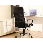 Q-Connect chaise direction - Cuir imitation - Max. supporte 130kg - Noir