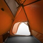 vidaXL Tente de camping à dôme 2 personnes orange imperméable