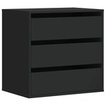 vidaXL Commode d'angle noir 60x41x58 cm bois d'ingénierie