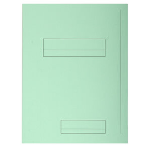 Paquet de 50 chemises 2 rabats JURA en carte 240 grammes coloris vert EXACOMPTA