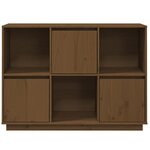 vidaXL Buffet Marron miel 110 5x35x80 cm Bois massif de pin