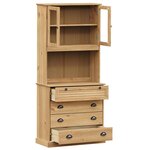 vidaXL Buffet haut VIGO 80x40x176 cm bois massif de pin