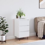 vidaXL Buffet blanc 40x35x70 cm bois d’ingénierie