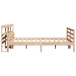 vidaXL Cadre de lit avec tête de lit 120x200 cm bois de pin massif