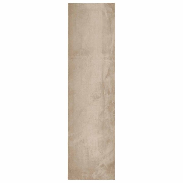 vidaXL Tapis doux à poils moyens et lavable HUARTE Sable 1000 x 80 cm