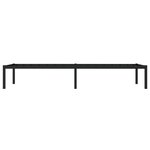 vidaXL Cadre de lit métal sans matelas noir 75x190 cm