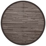 vidaXL Tapis d'extérieur marron Ø200 cm PP