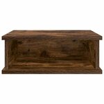 vidaXL Table de chevet Chêne fumé 40 x 31 x 15 cm Bois d'ingénierie