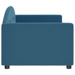 vidaXL Lit de repos bleu 80x200 cm velours