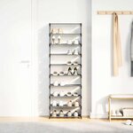 vidaXL Étagère à chaussures 10 niveaux 54x28x158 cm tissu non-tissé