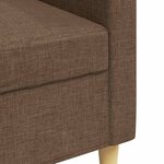 vidaXL Canapé à 3 places Marron 210 cm Tissu