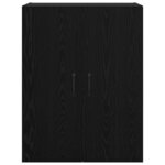 vidaXL Armoire Murale Montage mural 2 Pièces Chêne noir 69 5 x 34 x 90 cm