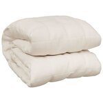 vidaXL Couverture lestée Crème clair 120x180 cm 5 kg Tissu