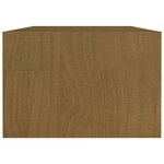 vidaXL Table basse marron miel 110x50x34 cm bois de pin massif
