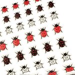 54 stickers puffies Coccinelles