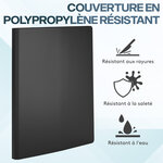 ACROPAQ Classeur d'Affichage A4 à 100 Pochettes- Classeur de présentation- Couverture en Polypropylène- Noir Résistant -