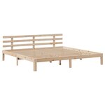 vidaXL Cadre de lit avec tête de lit sans matelas 180x200 cm
