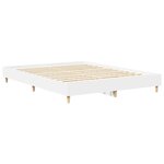 vidaXL Cadre de lit sans matelas blanc 150x200 cm bois d'ingénierie