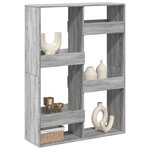 vidaXL Cloison de séparation sonoma gris 100x33x135 cm bois ingénierie