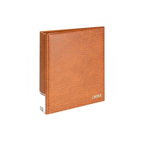 Reliure Publica M Lindner à 4 anneaux. Couleur - Brun clair